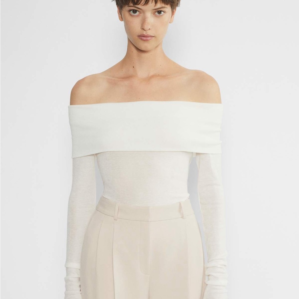 Babaton (Aritzia) Off-Shoulder Long-Sleeve